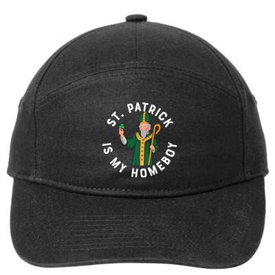St Patrick Is My Homeboy St Patricks Day 7-Panel Snapback Hat
