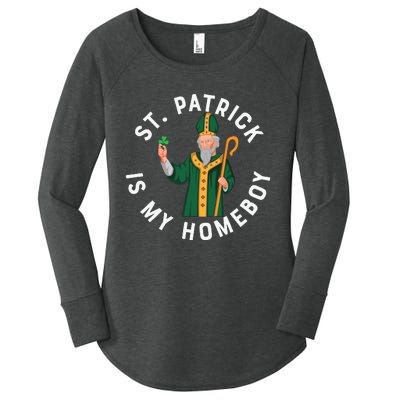 St Patrick Is My Homeboy St Patricks Day Women's Perfect Tri Tunic Long Sleeve Shirt