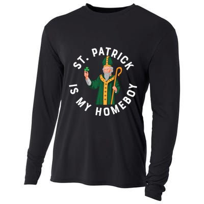 St Patrick Is My Homeboy St Patricks Day Cooling Performance Long Sleeve Crew