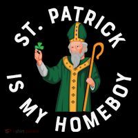 St Patrick Is My Homeboy St Patricks Day Pom Pom 12in Knit Beanie