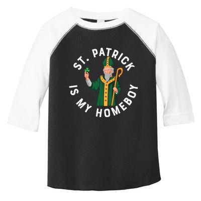 St Patrick Is My Homeboy St Patricks Day Toddler Fine Jersey T-Shirt
