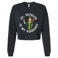 St Patrick Is My Homeboy St Patricks Day Cropped Pullover Crew