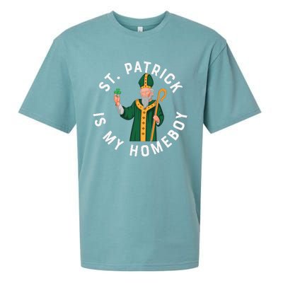 St Patrick Is My Homeboy St Patricks Day Sueded Cloud Jersey T-Shirt