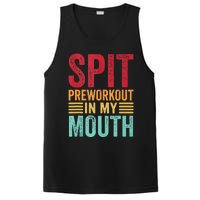 Spit Preworkout In My Mouth Funny Gym Workout Internet Meme PosiCharge Competitor Tank