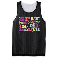 Spit Preworkout In My Mouth Funny Sarcastic Gym Mesh Reversible Basketball Jersey Tank