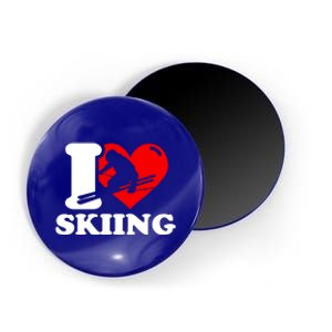 Ski Presents I Love Skiing T Funny Ski Lover Gift Magnet