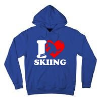 Ski Presents I Love Skiing T Funny Ski Lover Gift Tall Hoodie