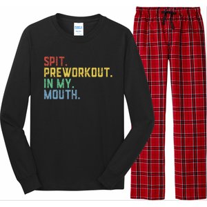 Spit Preworkout In My Mouth Long Sleeve Pajama Set