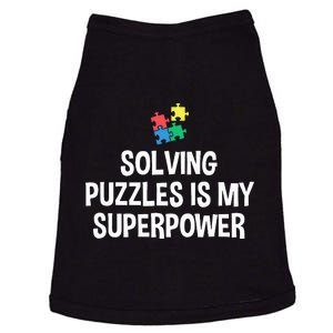 Solving Puzzles Is My Superpower Puzzle Lover Jigsaw Puzzle Doggie Tank