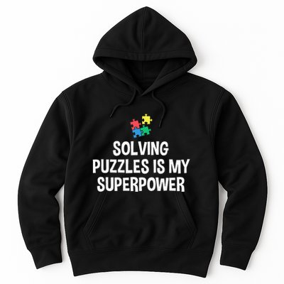 Solving Puzzles Is My Superpower Puzzle Lover Jigsaw Puzzle Hoodie