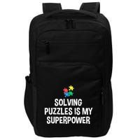 Solving Puzzles Is My Superpower Puzzle Lover Jigsaw Puzzle Impact Tech Backpack