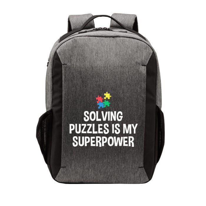 Solving Puzzles Is My Superpower Puzzle Lover Jigsaw Puzzle Vector Backpack