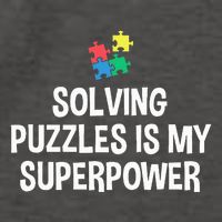Solving Puzzles Is My Superpower Puzzle Lover Jigsaw Puzzle Vector Backpack
