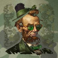 St. Patrick Irish Abraham Lincoln Legacy Tie Dye Trucker Hat