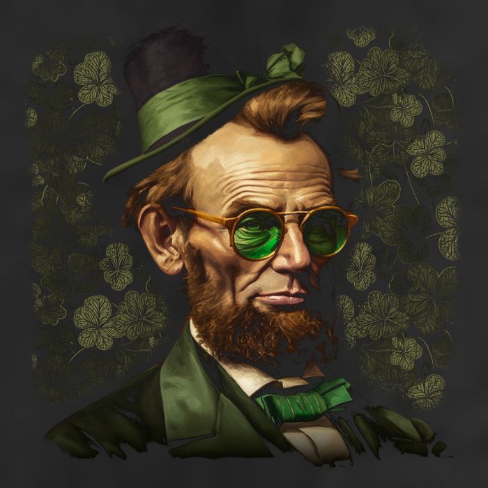 St. Patrick Irish Abraham Lincoln Cool Comfort Performance Bucket Hat