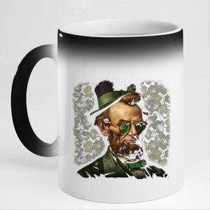 St. Patrick Irish Abraham Lincoln 11oz Black Color Changing Mug