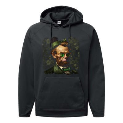 St. Patrick Irish Abraham Lincoln Performance Fleece Hoodie