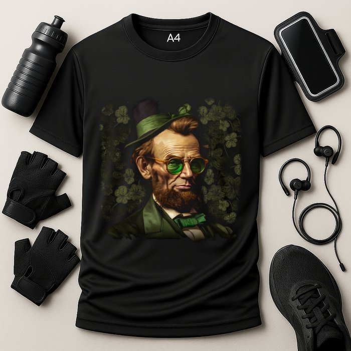 St. Patrick Irish Abraham Lincoln Cooling Performance Crew T-Shirt