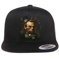 St. Patrick Irish Abraham Lincoln Flat Bill Trucker Hat