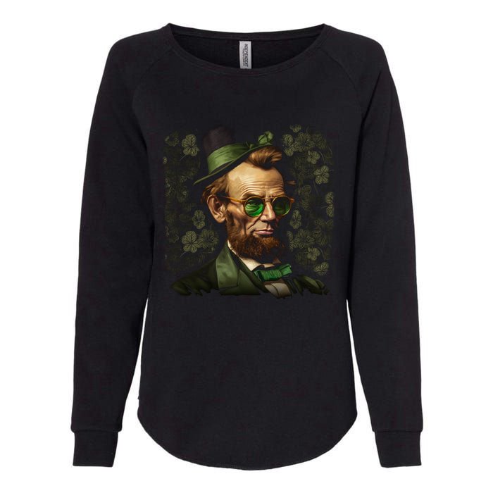 St. Patrick Irish Abraham Lincoln Womens California Wash Sweatshirt