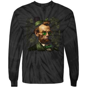 St. Patrick Irish Abraham Lincoln Tie-Dye Long Sleeve Shirt