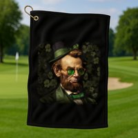 St. Patrick Irish Abraham Lincoln Golf Towel