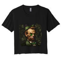St. Patrick Irish Abraham Lincoln Women's Crop Top Tee