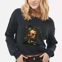 St. Patrick Irish Abraham Lincoln Cropped Pullover Crew