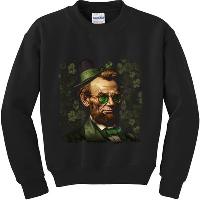 St. Patrick Irish Abraham Lincoln Kids Sweatshirt