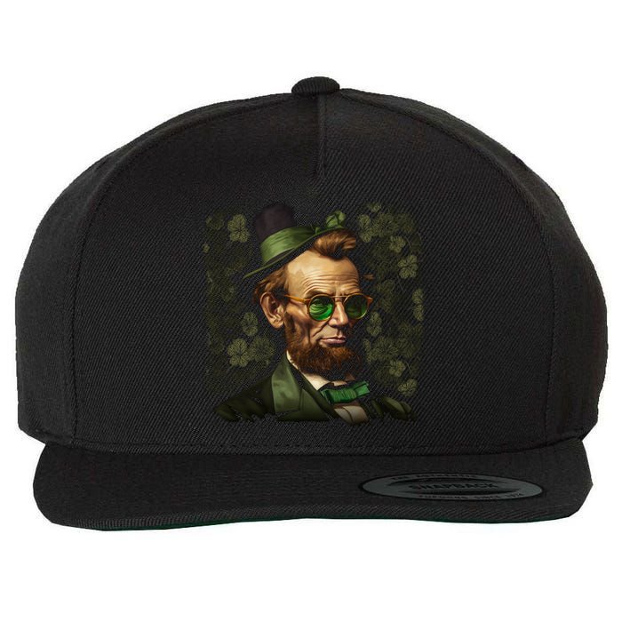 St. Patrick Irish Abraham Lincoln Wool Snapback Cap