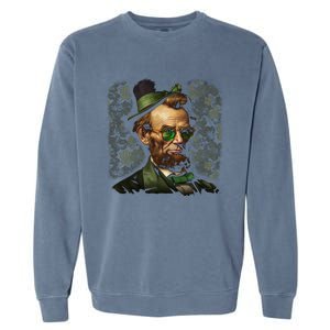 St. Patrick Irish Abraham Lincoln Garment-Dyed Sweatshirt