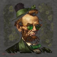 St. Patrick Irish Abraham Lincoln Vector Backpack