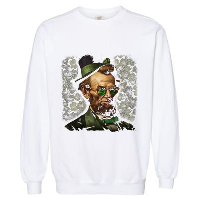 St. Patrick Irish Abraham Lincoln Garment-Dyed Sweatshirt