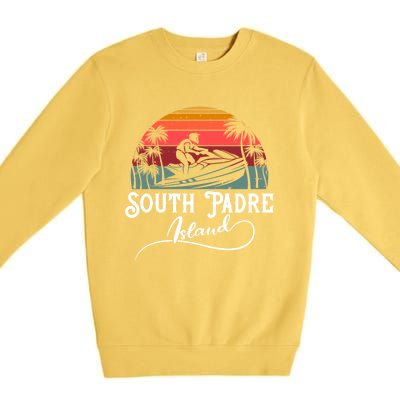 South Padre Island Jet Ski Lover Meaningful Gift Premium Crewneck Sweatshirt