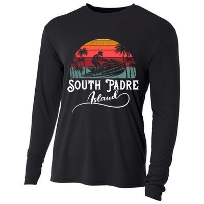 South Padre Island Jet Ski Lover Meaningful Gift Cooling Performance Long Sleeve Crew