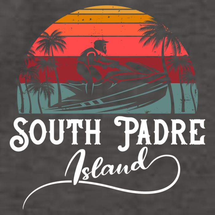 South Padre Island Jet Ski Lover Meaningful Gift Vector Backpack