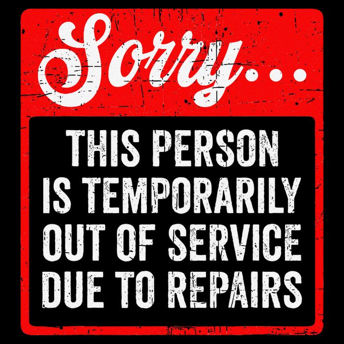 Sorry Person Is Temporarily Out Of Service Due To Repair .Png City Backpack