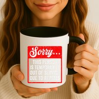Sorry Person Is Temporarily Out Of Service Due To Repair .Png Mug