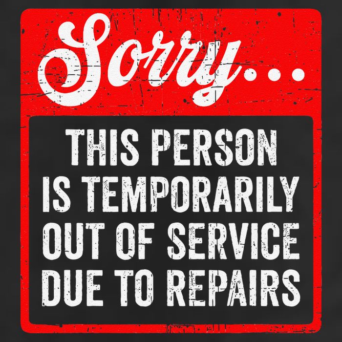 Sorry Person Is Temporarily Out Of Service Due To Repair .Png 25L Jumbo Tote