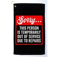 Sorry Person Is Temporarily Out Of Service Due To Repair .Png Golf Towel