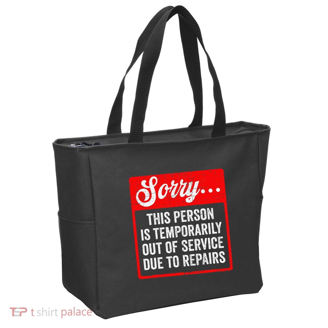 Sorry Person Is Temporarily Out Of Service Due To Repair .Png Zip Tote Bag