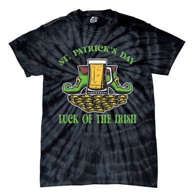 St Paddys Irish Luck of the Irish St. Patrick's Day Tie-Dye T-Shirt