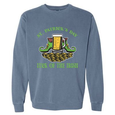 St Paddys Irish Luck of the Irish St. Patrick's Day Garment-Dyed Sweatshirt