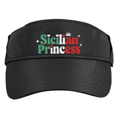 Sicilian Princess Italian Heritage Novelty Family Matching Adult Drive Performance Visor