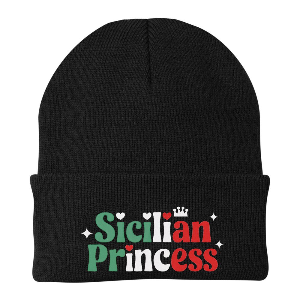 Sicilian Princess Italian Heritage Novelty Family Matching Beanie
