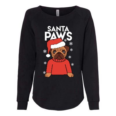 Santa Paws Is Coming To Town Cute Gift Womens California Wash Sweatshirt