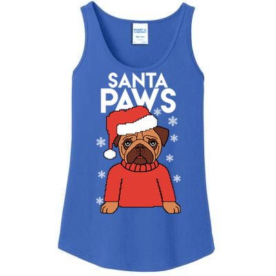 Santa Paws Is Coming To Town Cute Gift Ladies Essential Tank