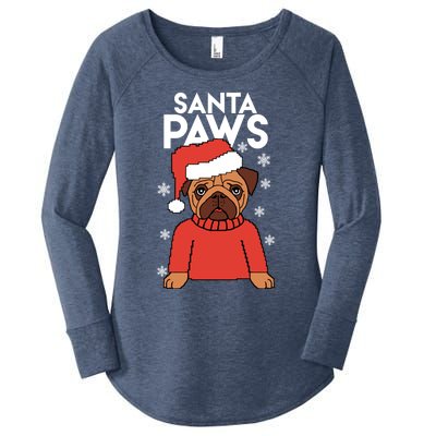 Santa Paws Is Coming To Town Cute Gift Women's Perfect Tri Tunic Long Sleeve Shirt