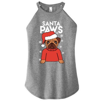 Santa Paws Is Coming To Town Cute Gift Women's Perfect Tri Rocker Tank