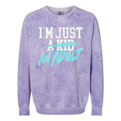 Simple Plan Im Just And Life Is A Nightmare Colorblast Crewneck Sweatshirt